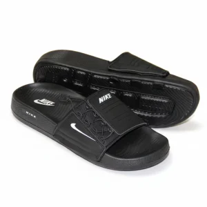 Black EVR Men Slippers Comfortable Daily Wear Slides – Dadson Footwear