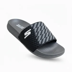 Black & Grey Sleeper Comfortable Casual Slip-On Footwear