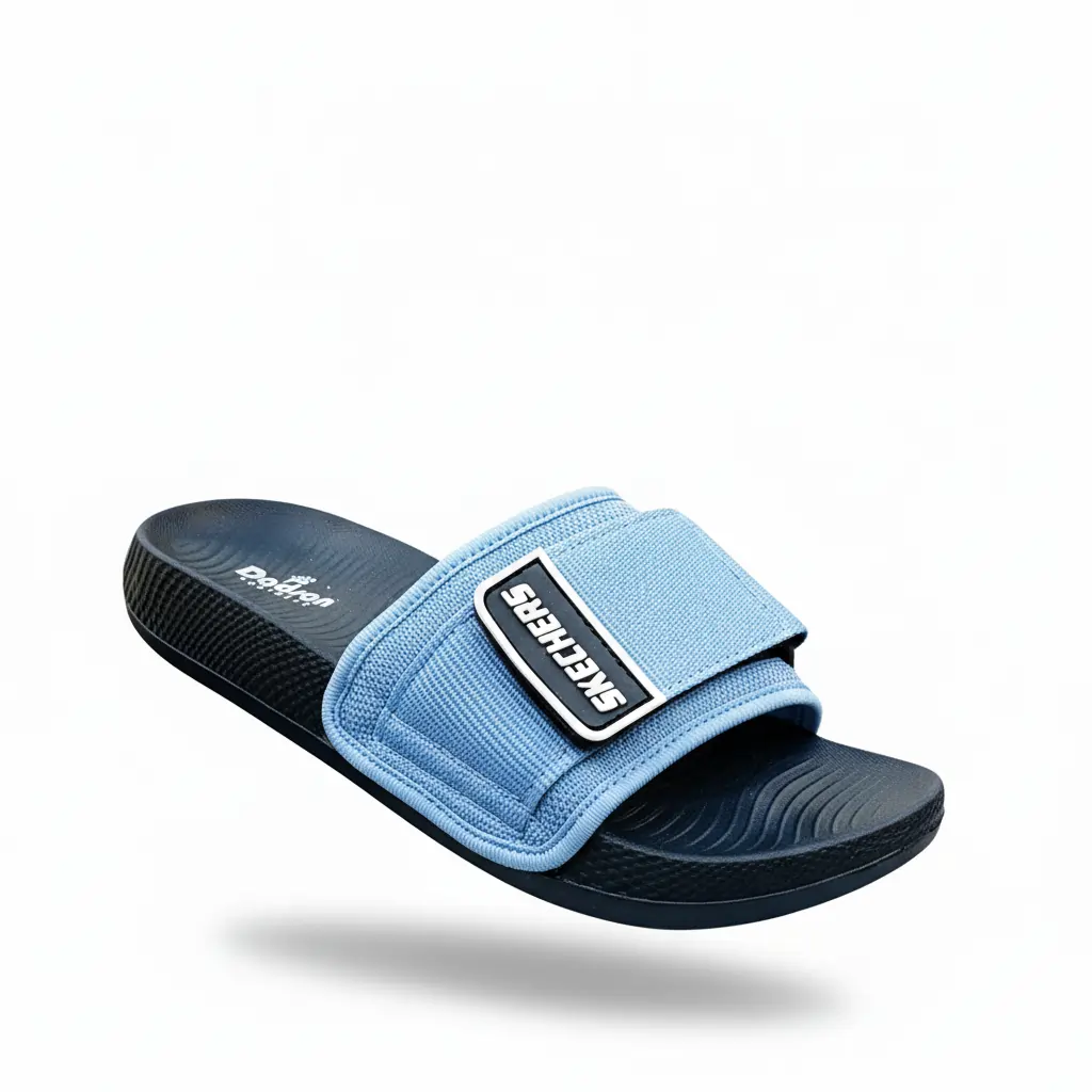 Blue Black Men’s Casual Slipper Soft EVA Comfort Sliders