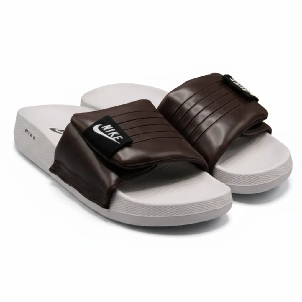 Brown EVR Slippers for Men Comfortable Daily Wear