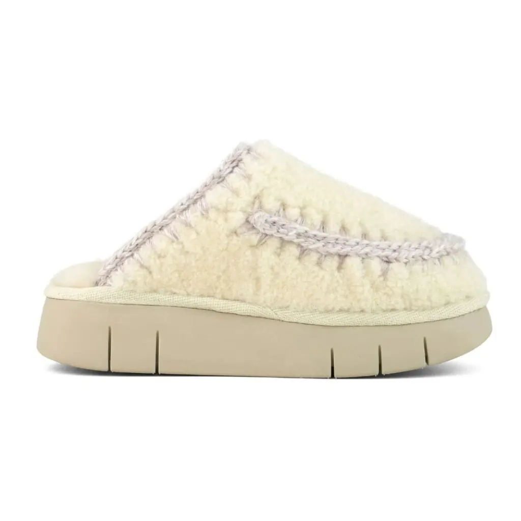 Cozy Cream Fleece Slippers for Women Soft Warm Indoor Slides