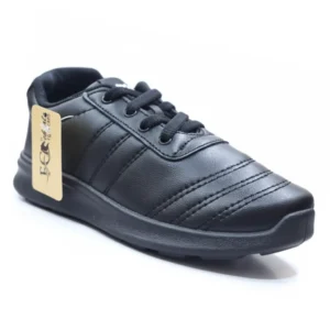 Kids’ Black School Shoes Comfortable Lace-Up Daily Wear