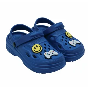 Kids Blue Crocs Shoes Lightweight Comfort Clogs for Children