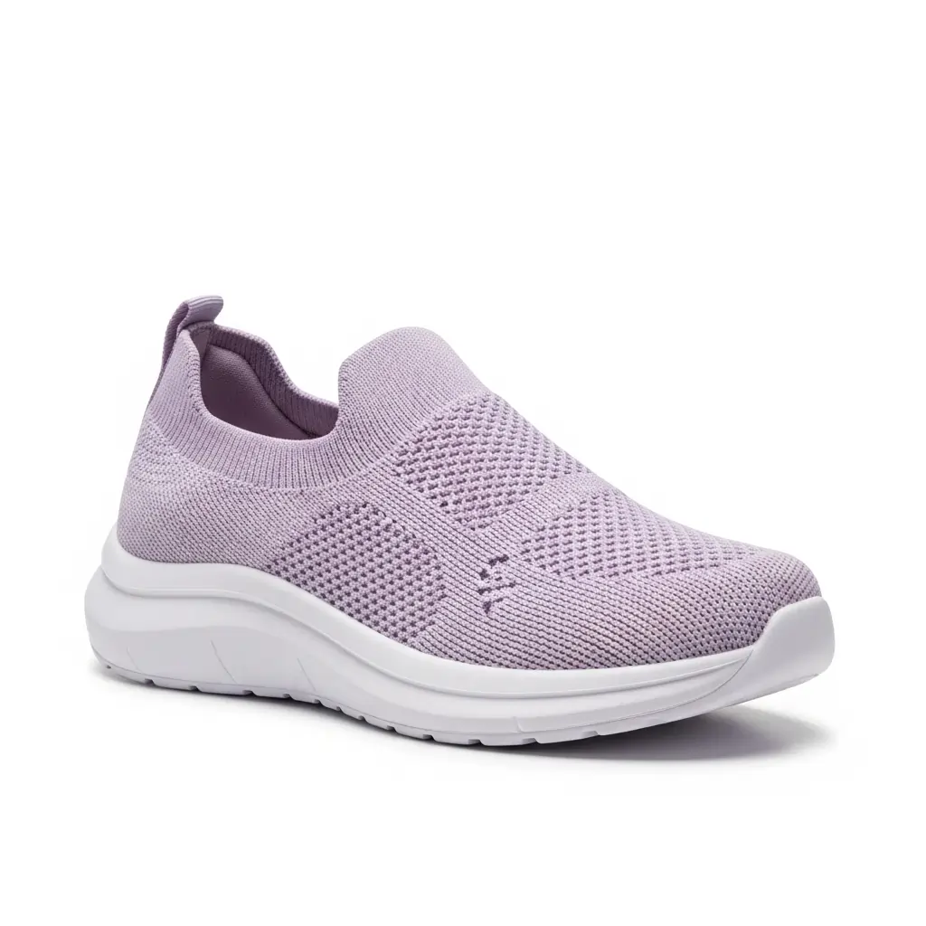 Lavender Slip-On Sneakers