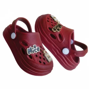 Maroon Girls Crocs EVR-075 Stylish Comfortable Footwear