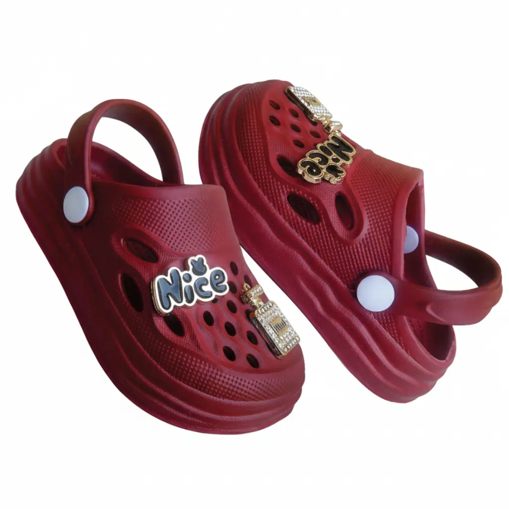 Maroon Girls Crocs EVR-075 Stylish Comfortable Footwear