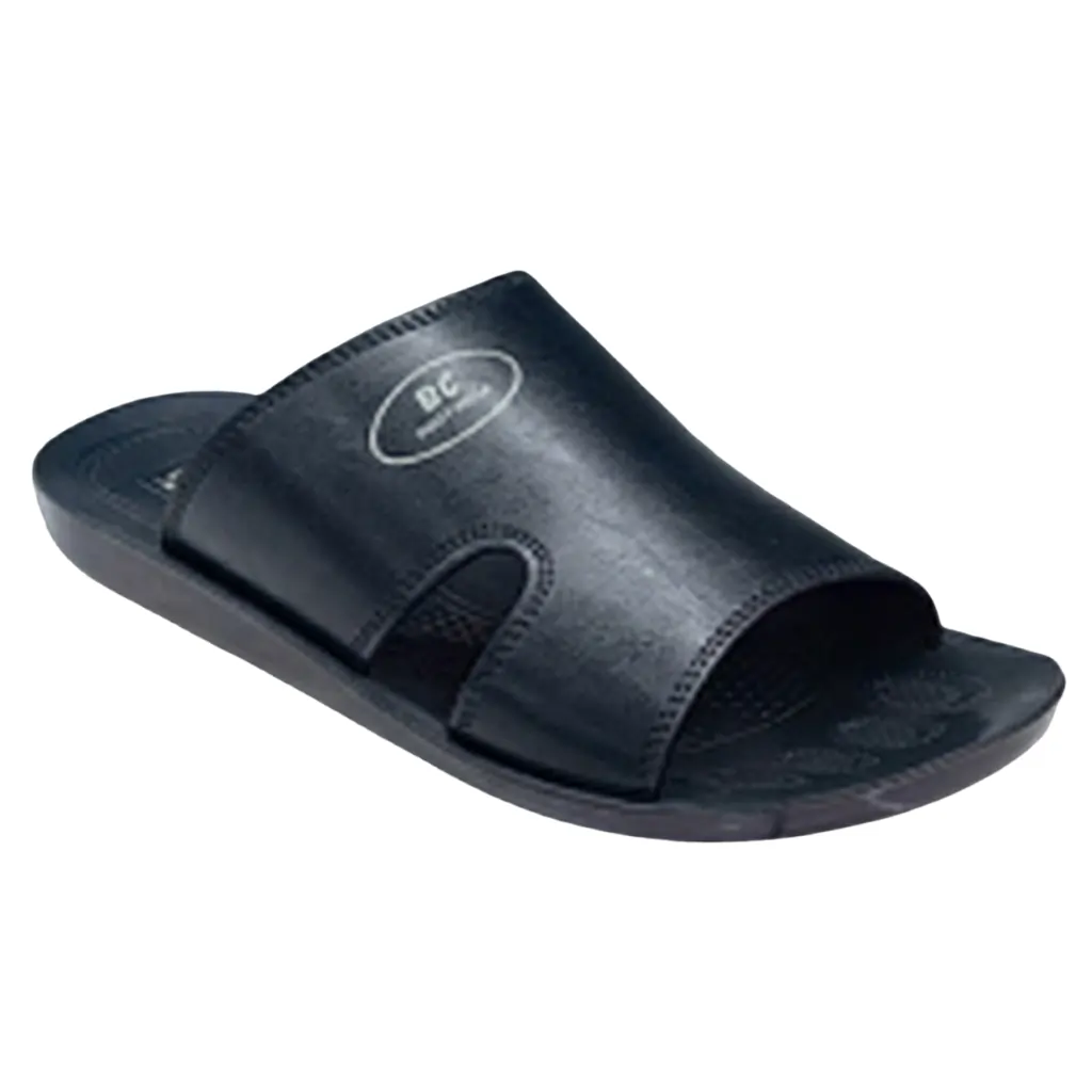 Men’s Black Comfort Slippers for Daily Wear
