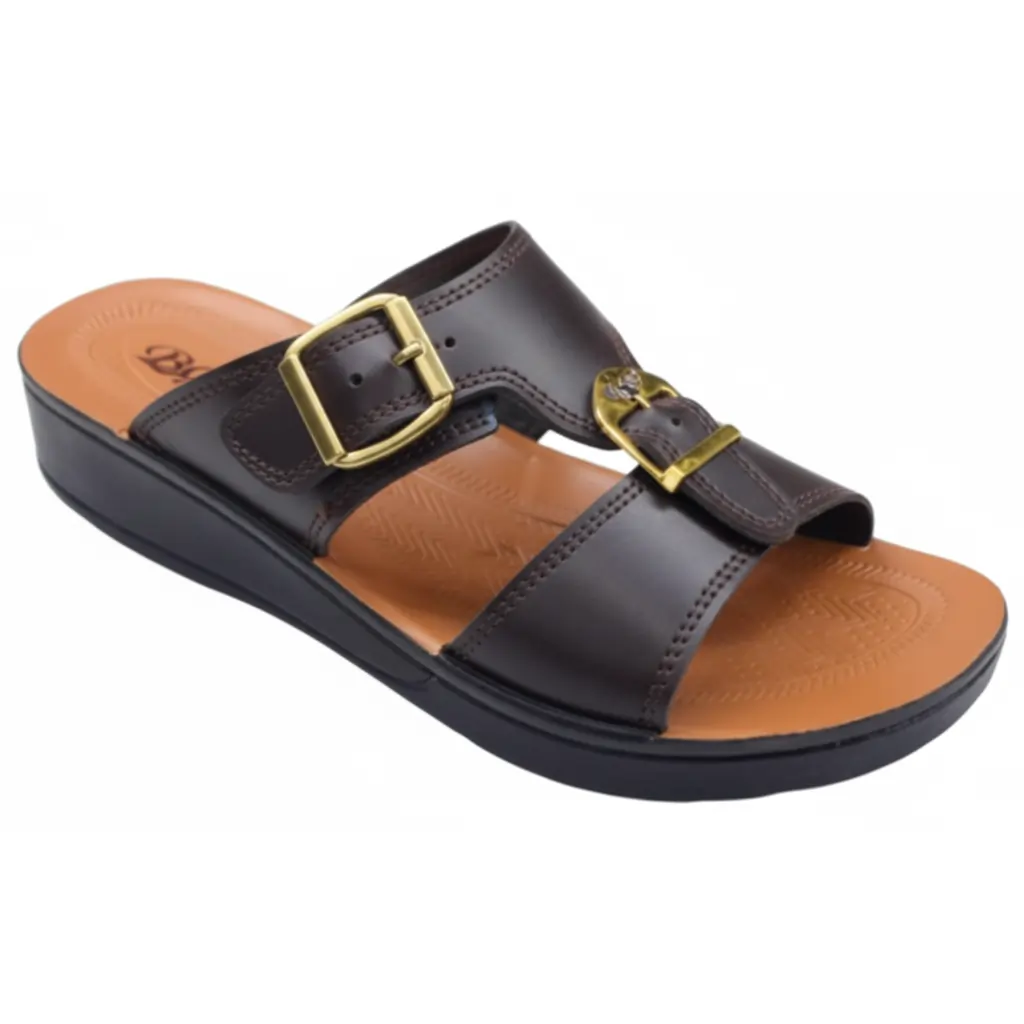 Men’s brown Buckle Sandals Comfortable Casual & Formal Wear