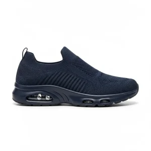 Navy Blue Air Cushion Slip-On Sneakers Lightweight Comfort Shoes