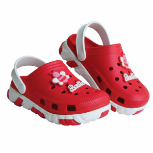 Red Kids Crocs Breathable Lightweight EVA Clogs for Kids