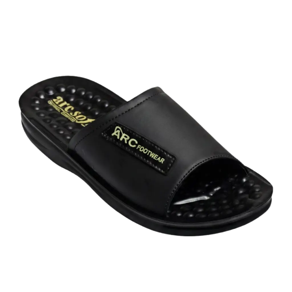 ARC Black DHOOM-12 Ortho-Comfort Slipper